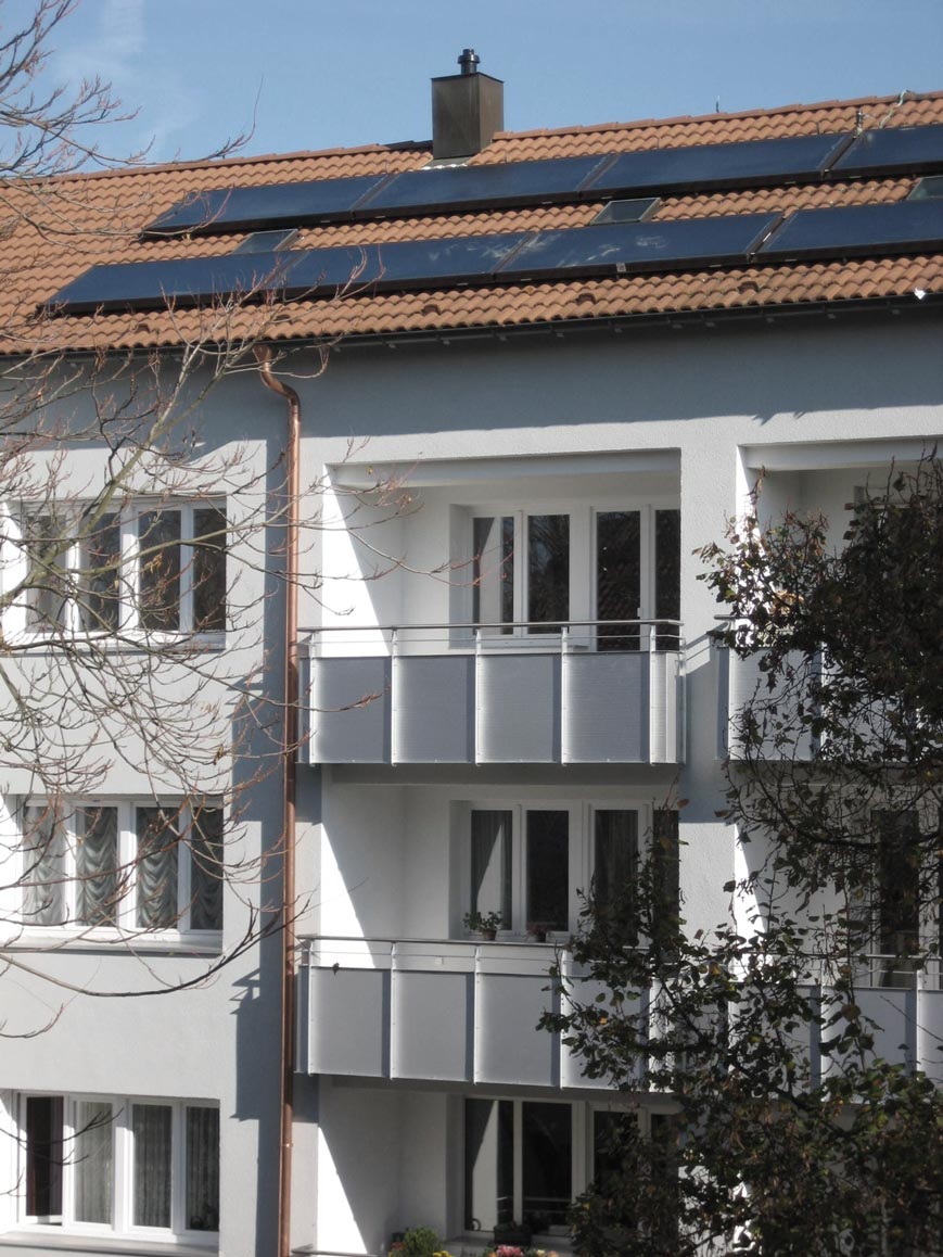 Solartermieanlage auf dem Dach