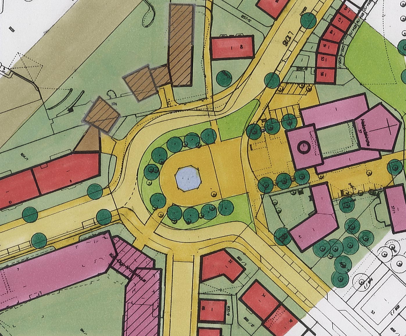 Ausschnitt Rahmenplan Heilandsplatz